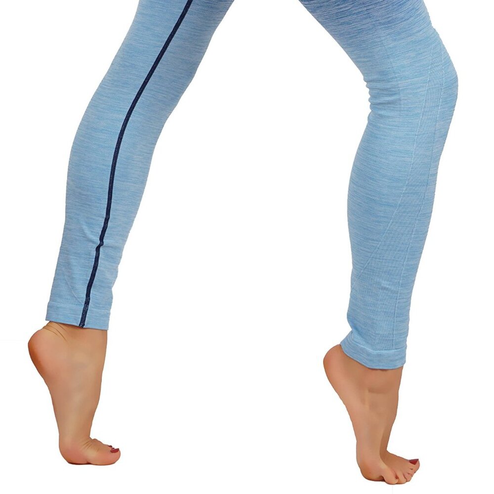 NWT Yoga Dry-Fit Ombre Compression Leggings Seamless High Waist Tummy support - Picture 3 of 8